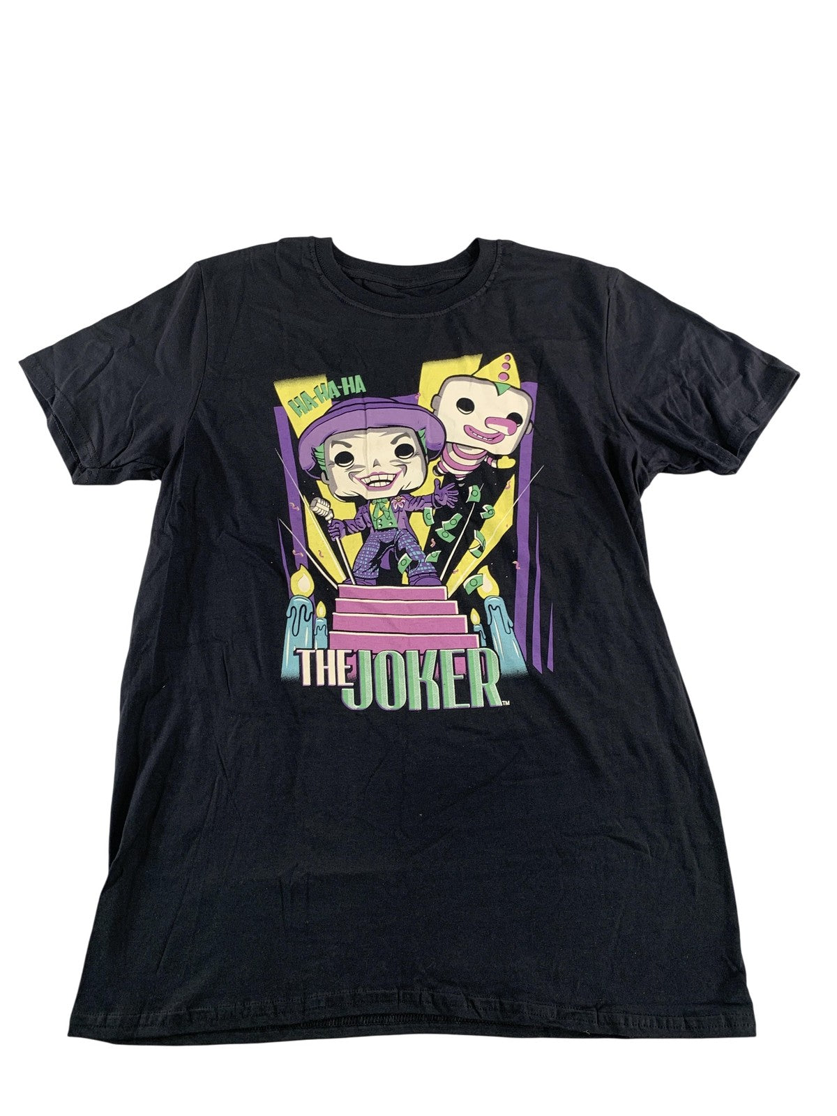 The Joker Batman Shirt Mens Medium Black Funko Pop! Tees DC Comics Graphic Tee
