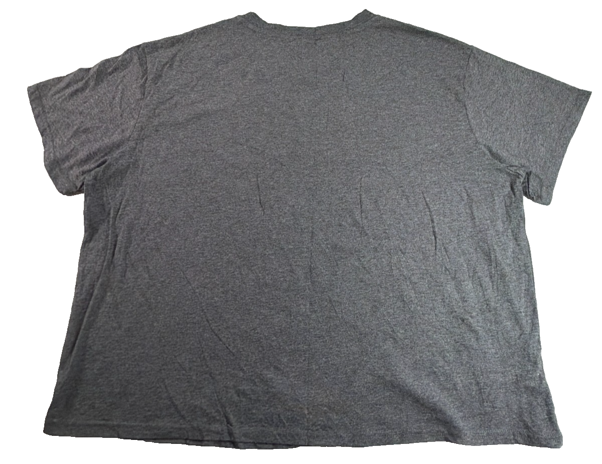 Strong Is Beautiful FitCollective Womens 3X Charcoal Gray Floral Graphic Tee