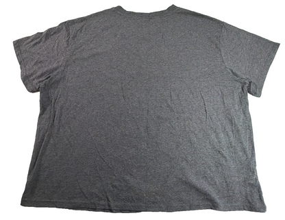 Strong Is Beautiful FitCollective Womens 3X Charcoal Gray Floral Graphic Tee