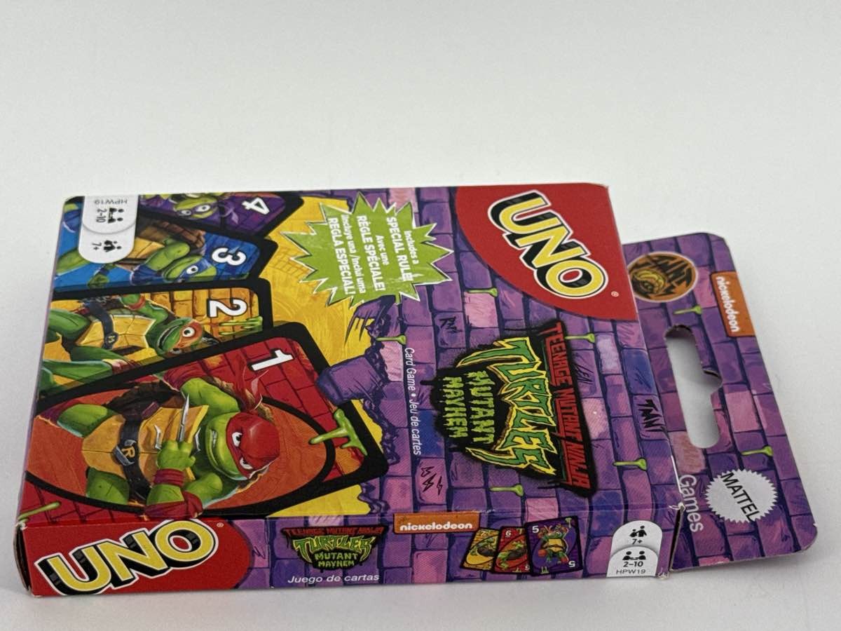 UNO Card Game TMNT Mutant Mayhem 2023 Nickelodeon Special Rule Deck New Sealed