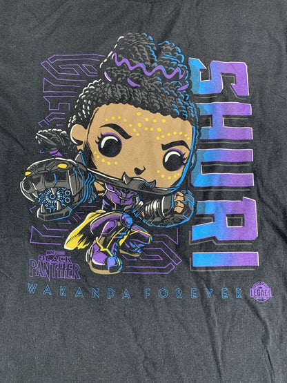 Marvel Black Panther Shuri Shirt Mens XL Black Wakanda Forever Legacy Tee Pop