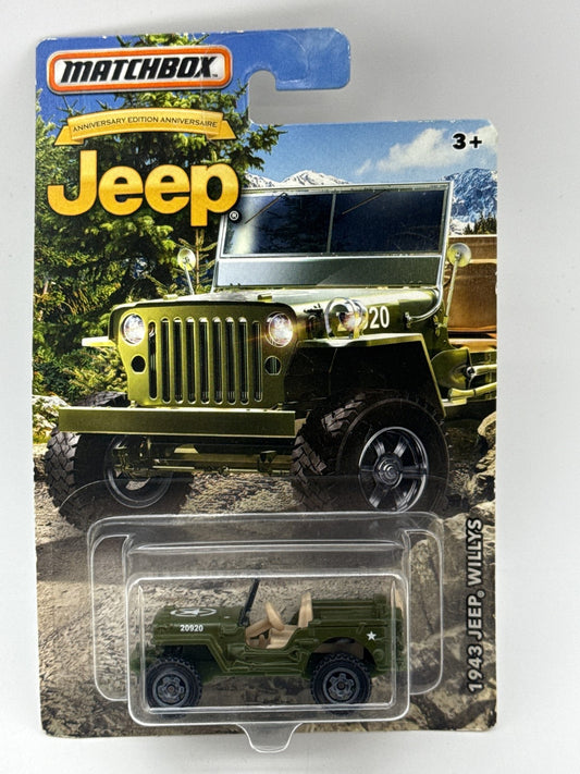 Matchbox Jeep Willys Die Cast Model Military Vehicle Green Limited Edition