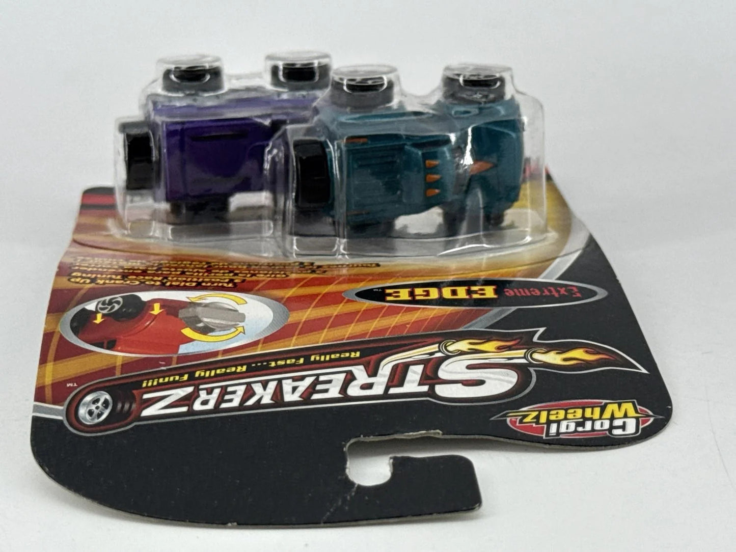 Corgi Wheelz Streakerz Extreme EDGE 2-Pack Motorized Diecast Cars Apparel NWT