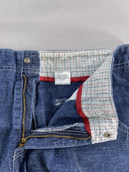 Levis Shorts Womens 12 Denim High Rise Utility Carpenter Pockets Casual Summer