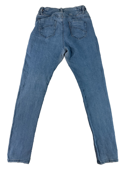 T&Y Girls Skinny Jeans 11/12 Light Wash Stretch Denim Jegging Youth Blue