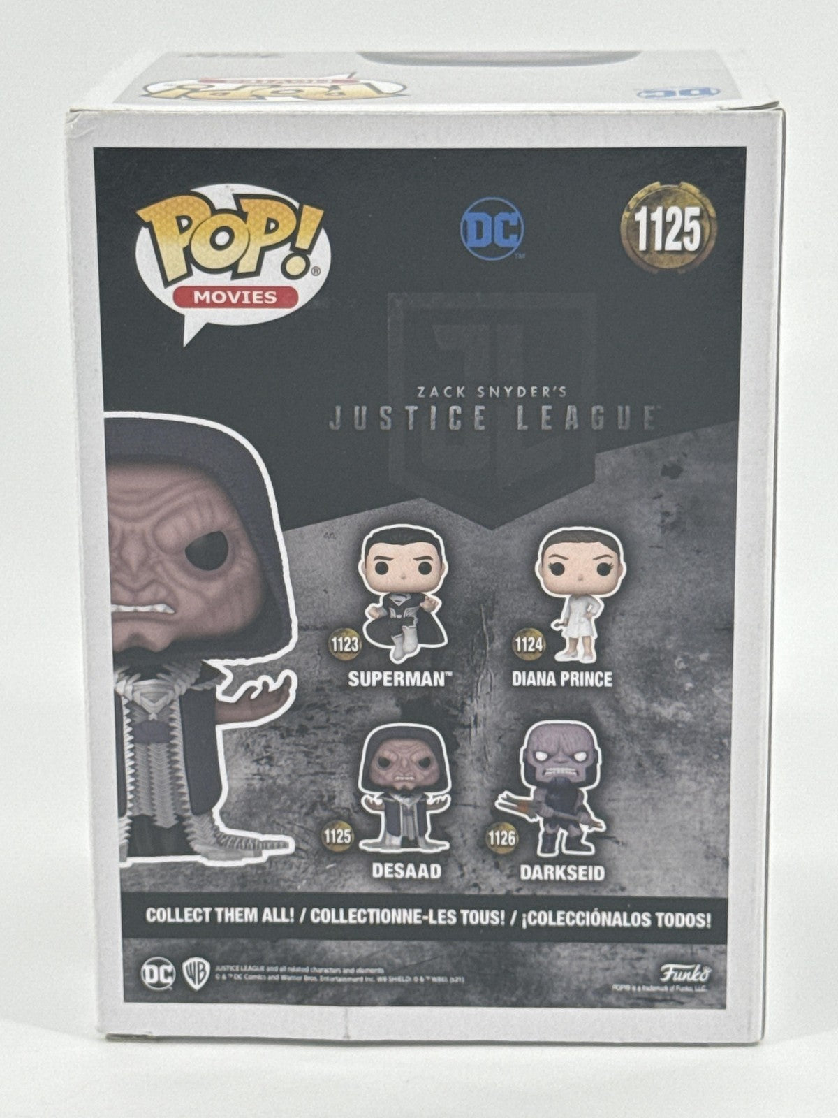 Funko Pop Movies Justice League Desaad #1125 Vinyl Figure Gray Standard Common