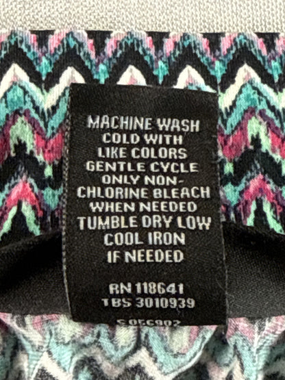 Lane Bryant Line Skirt 22 Plus 22/24 Multicolor All Over Print Polyester Spandex