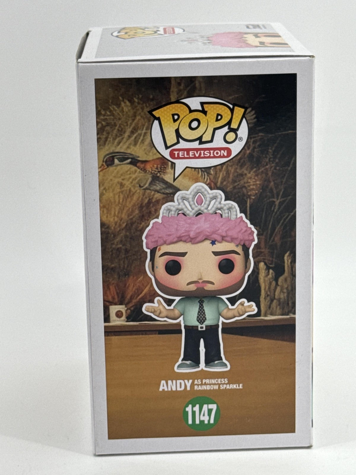 Funko Pop TV Parks And Recreation 1147 Andy Princess Rainbow Sparkle Vinyl White