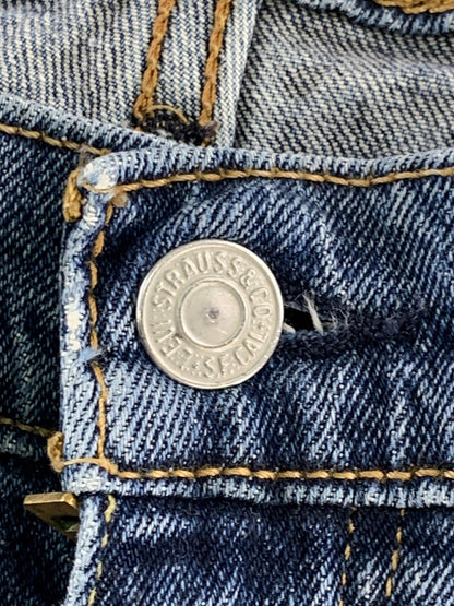 Levis 505 Jeans Mens 36x32 Blue Denim Zip Fly Straight Leg Made USA Red Tab W36