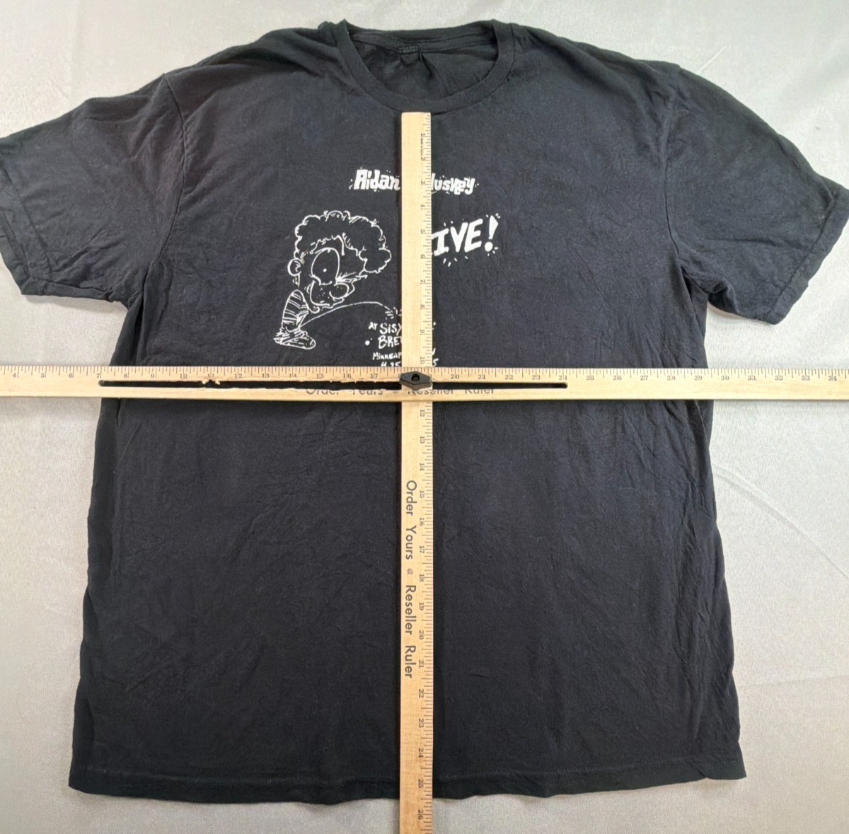 Aidan McCluskey Live Comedy Tee Gildan XL Sisyphus Brewing Minneapolis MN 2025