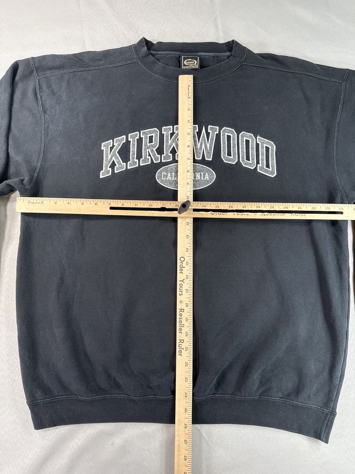 Ouray Sportswear California Kirkwood Sweatshirt XL Black Cotton Pullover Men