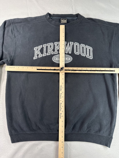 Ouray Sportswear California Kirkwood Sweatshirt XL Black Cotton Pullover Men
