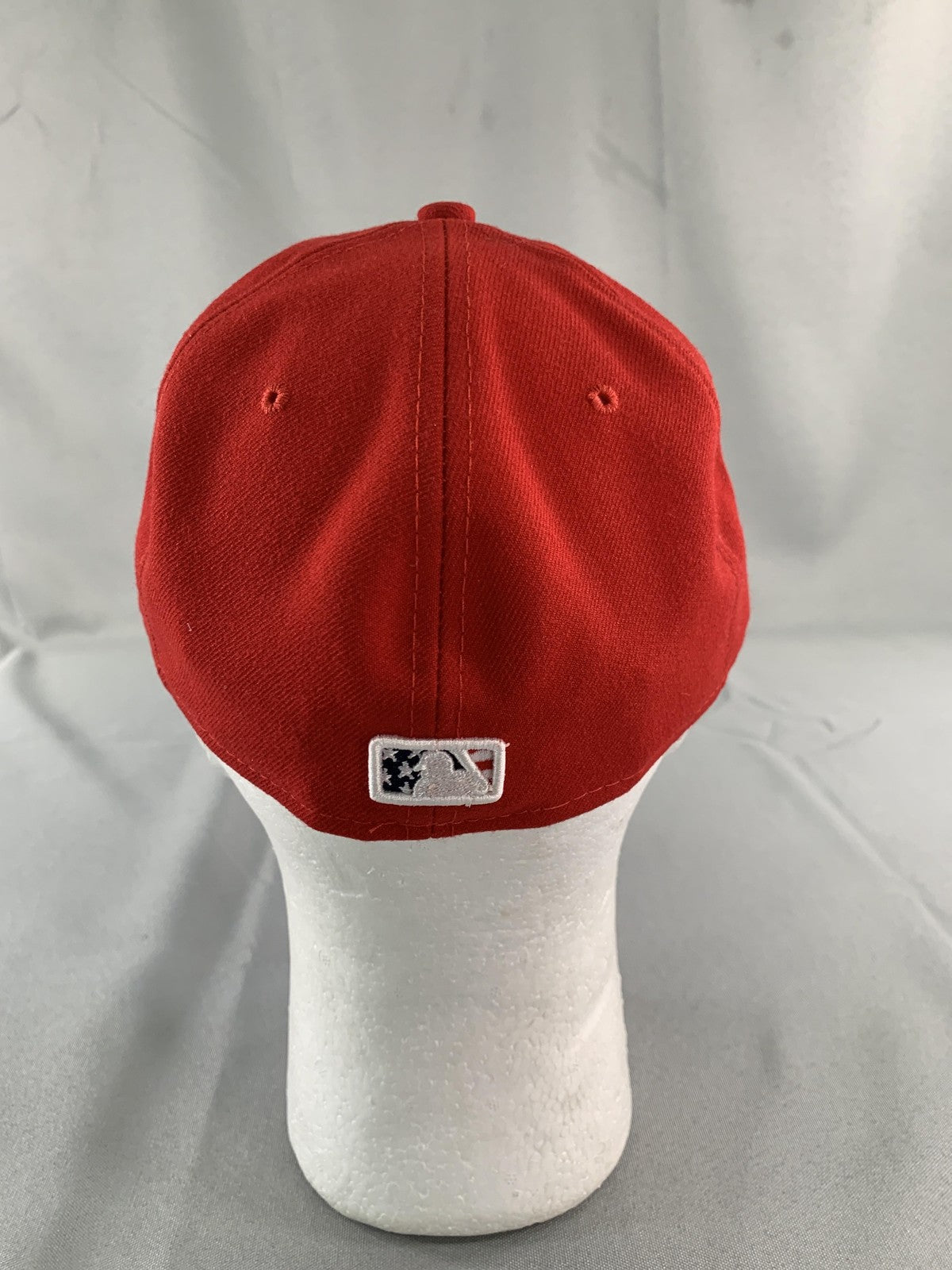 Chicago Cubs Hat Cap Fitted Mens 7 1/4 Red MLB Baseball Stars & Stripes New Era