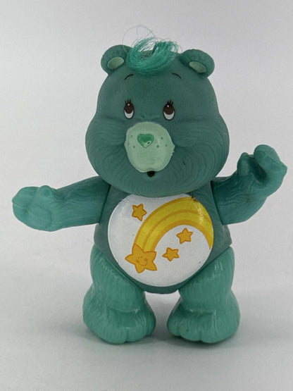 1983 Kenner Care Bears Wish Bear Teal Poseable Figure 3.5in Vintage Star Apparel