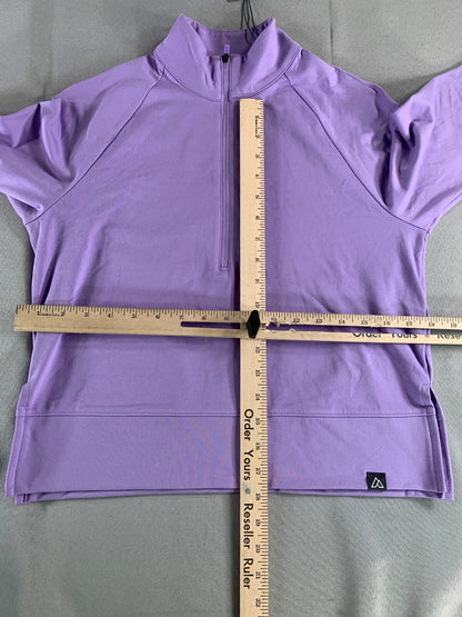 Alpine Design 1/4 Zip Pullover Lilac XS Women’s Long Sleeve UPF 50+ Hiking Top