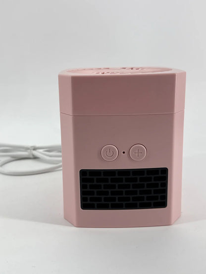 Mini Electric Heater Fan SGN-2203 Pink 2-in-1 Portable Quiet Desk Warmer Cooler