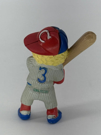 1984 Cabbage Patch Kids PVC Figurine Baseball Boy w/ Bat &amp; Baby Lot Apparel