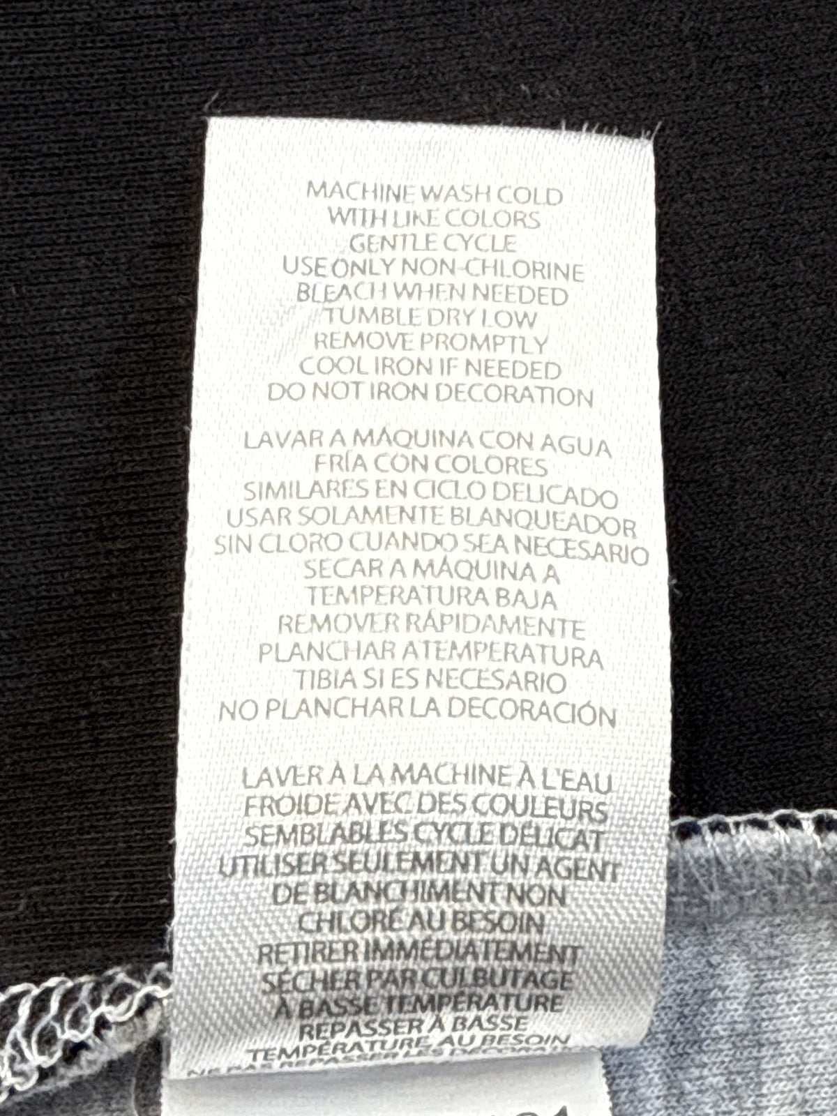 Champion Zip Hoodie L (14/16) Gray/Black Cotton Blend Regular Fit All Over