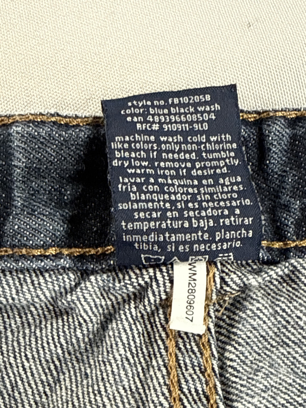 Faded Glory Straight Leg Jeans 16 Blue Distressed Cotton Organic Regular