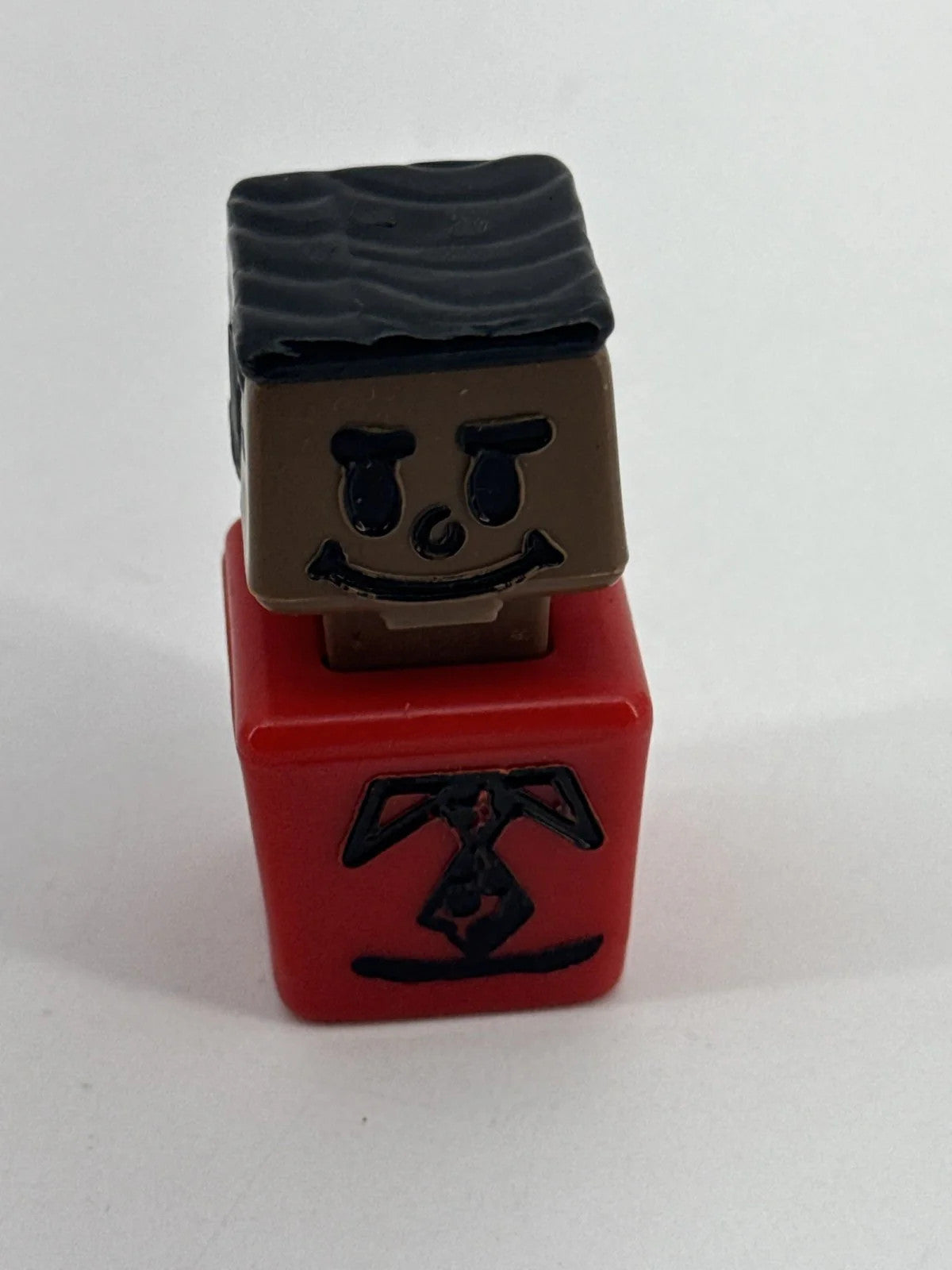 Playskool 1970s Blockhead Square Little People Lot of 7 7 Playskool Apparel NWT