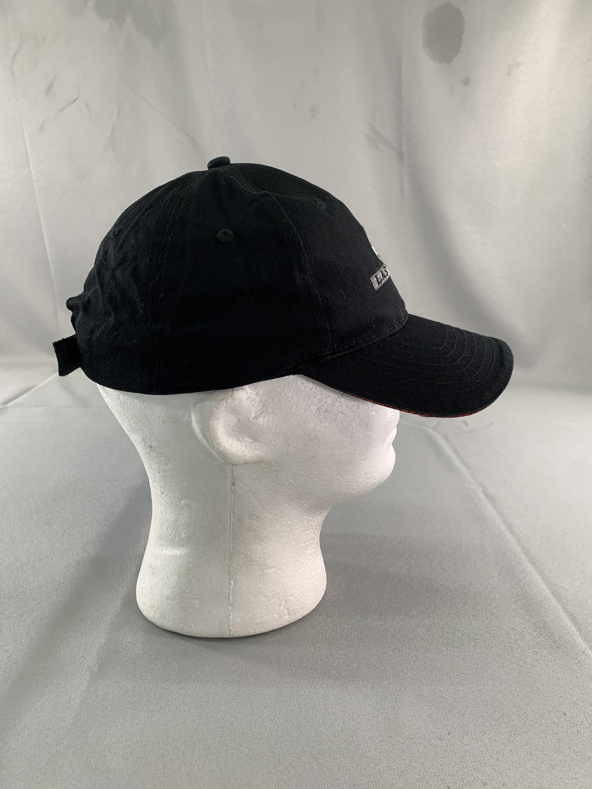 Las Vegas Hat Cap Strap Back Mens One Size Black Embroidered Souvenir NV Apparel