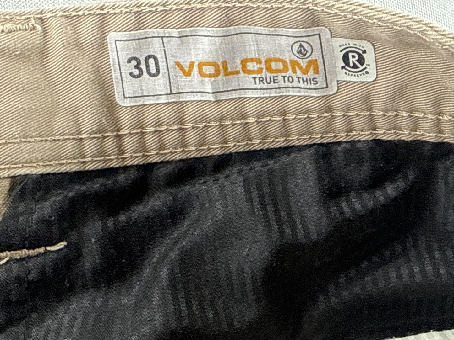 Men's Khaki Shorts 30 Cotton Blend Wear Classic Fit