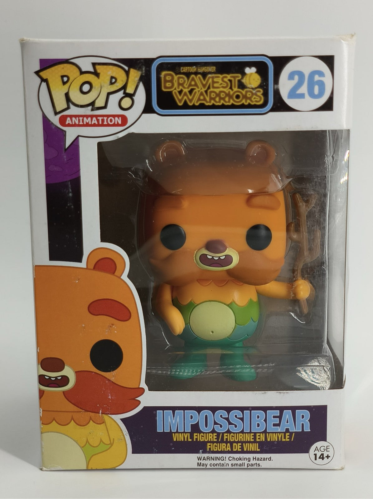 Funko Pop Impossibear #26 Bravest Warriors Vaulted 2014 Animation Figure Pre-Own