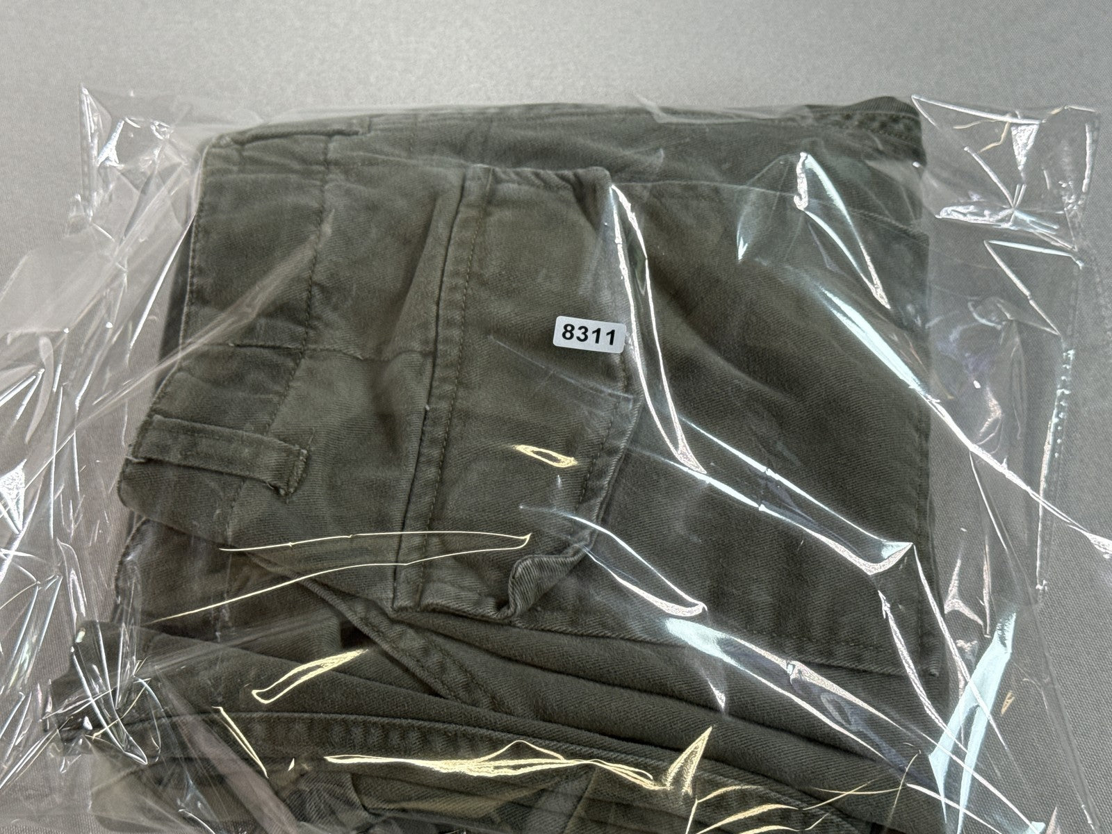 CHEROKEE Cargo Pants Mens 12 Olive Green 100% Cotton Relaxed Fit Convertible