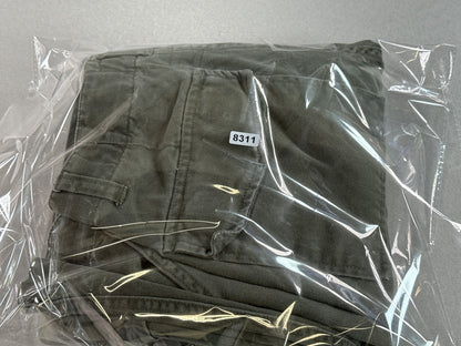 CHEROKEE Cargo Pants Mens 12 Olive Green 100% Cotton Relaxed Fit Convertible