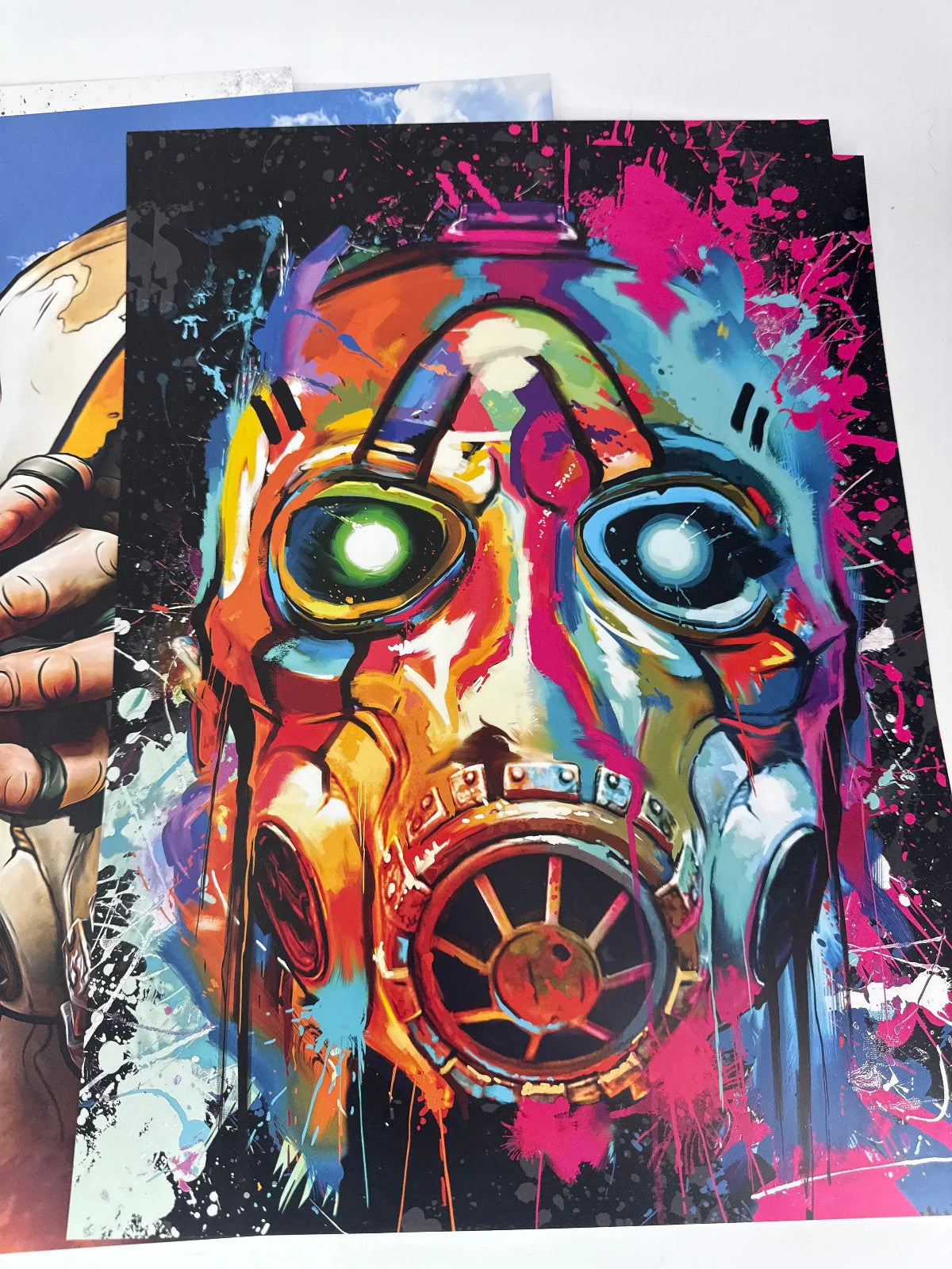 Borderlands Vault Mask Art Print Set x9 Video Game Promo Poster Bundle Unsigned
