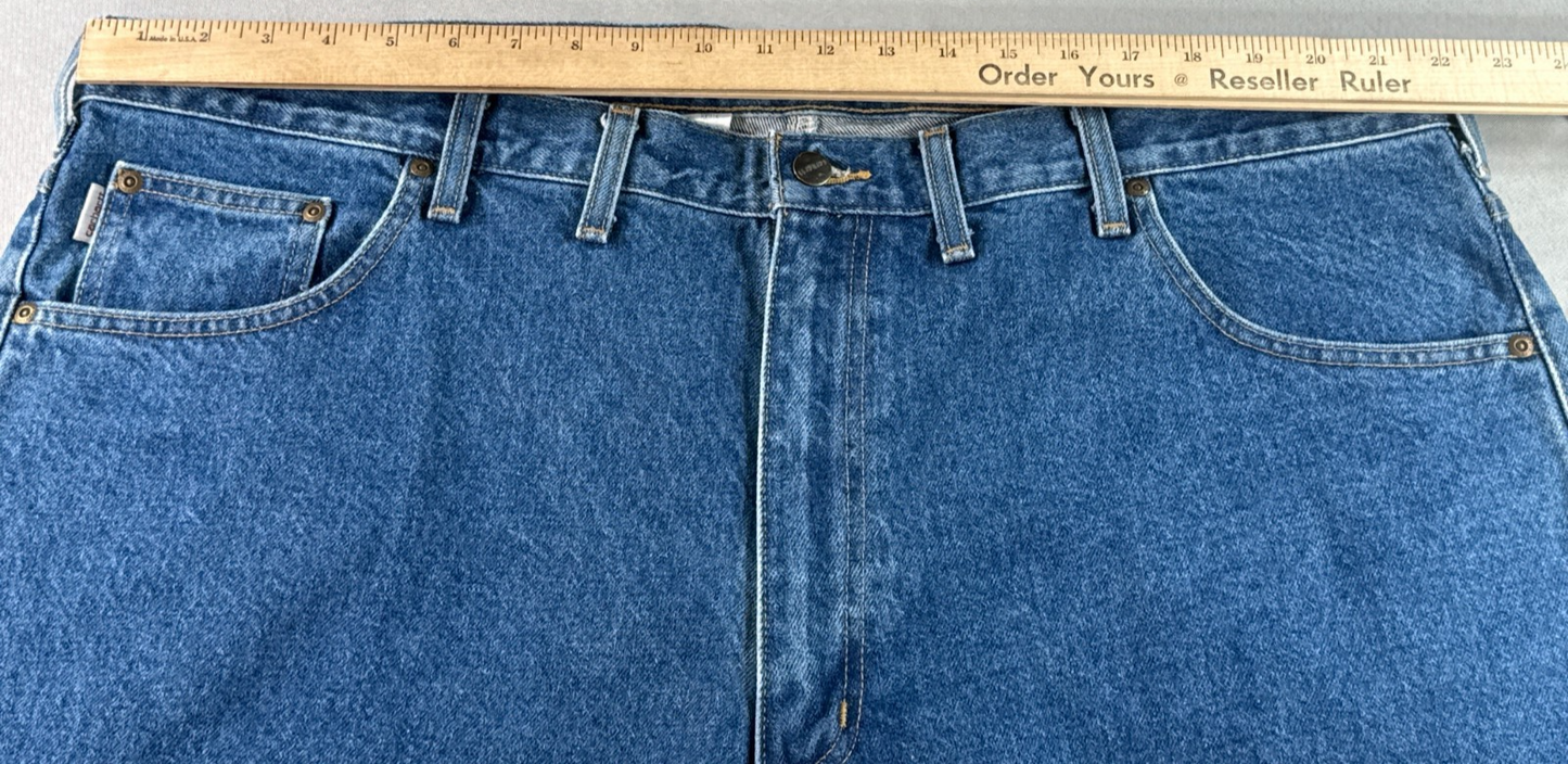 Carhartt B17 DST Jeans Men’s 46x32 Relaxed Fit Blue Denim Workwear Pants