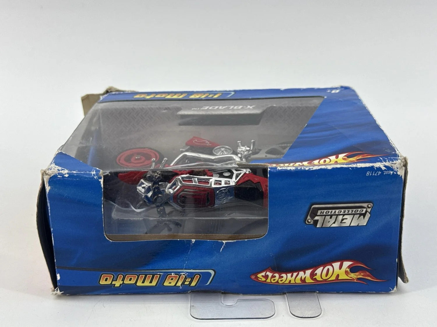 Hot Wheels X Blade Motorcycle 1:18 Diecast Red Street Power Bike Model 118 NWT