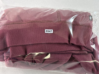 Vans Pullover Hoodie Medium Burgundy Long Sleeve Streetwear Unisex Fleece