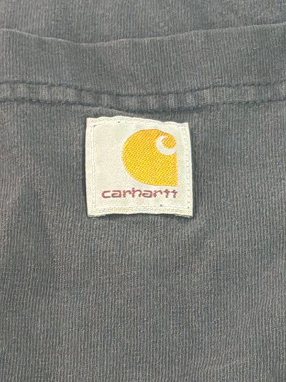 Carhartt K87 Pocket Tee Mens 2XL Gray Faded Short Sleeve 100% Cotton Workwear