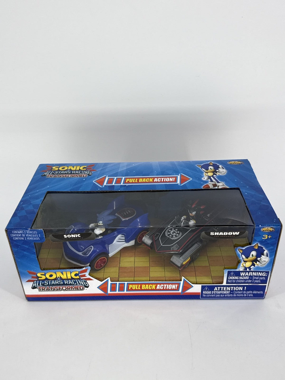 Sonic All Stars Racing Transformed 2-Pack Sonic Shadow Cars Pull Back Nikko 2014