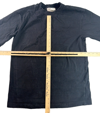 Saint x Louis Collab Mens Small Black Relaxed Boxy Fit Streetwear Oversized Tee