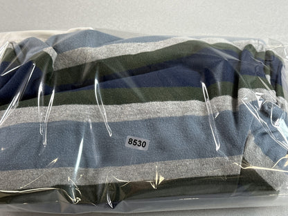 Vans Polo Shirt Mens Large Multicolor Striped Long Sleeve Collared Cotton Preppy