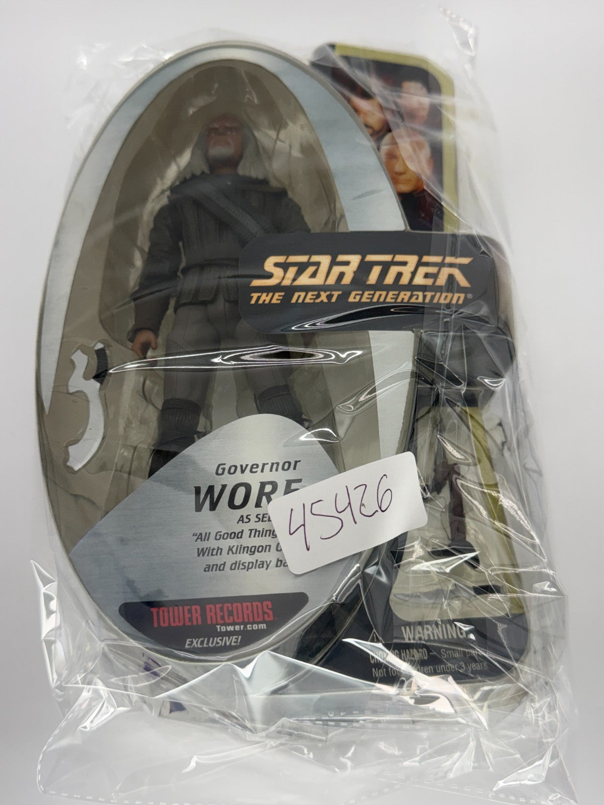 Star Trek TNG Governor Worf All Good Things Diamond Select Tower Records Excl