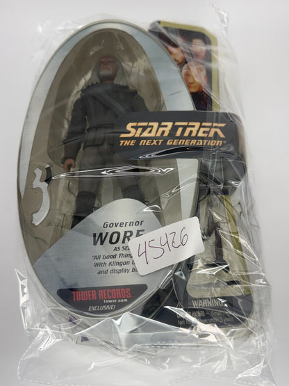 Star Trek TNG Governor Worf All Good Things Diamond Select Tower Records Excl