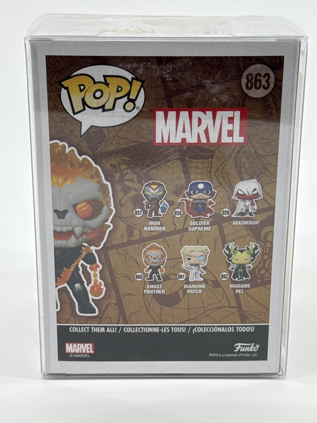 Funko Pop Marvel Ghost Panther 863 GameStop Glow In Dark Multicolor Protector