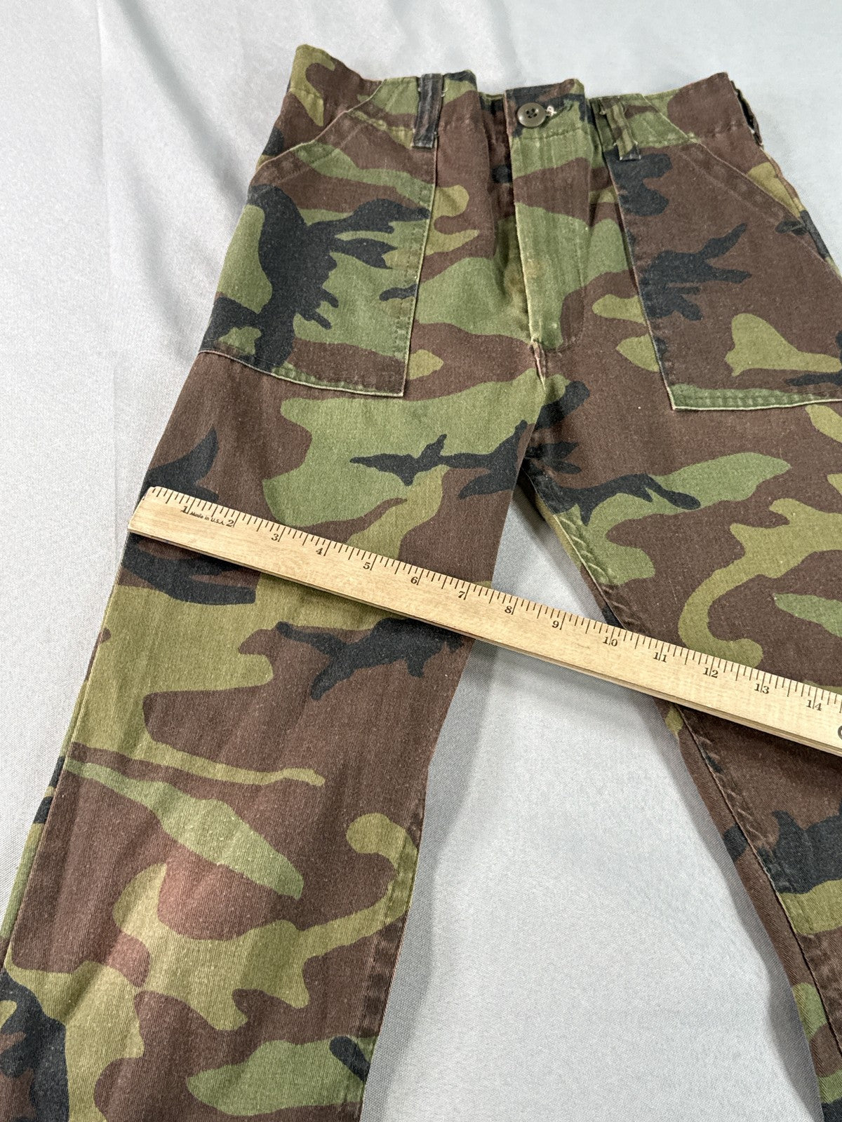 TROOPER Cargo Pants 30x30 Camouflage Brown Green POLYESTER COTTON Military
