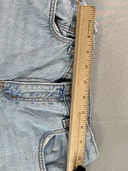 Art class Wide Leg Jeans Womens 8 Light Wash 100% Cotton Distressed Vintage