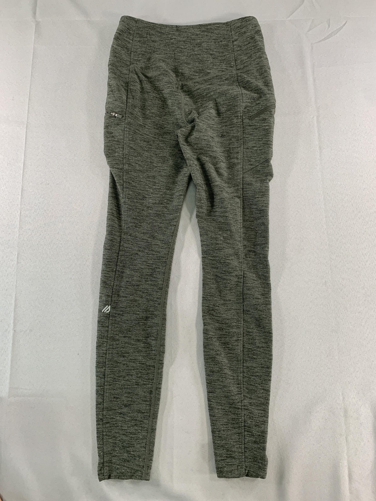 Eddie Bauer Pants Womens XS Gray High Rise Leggings Zip Pockets Stretch Athletic