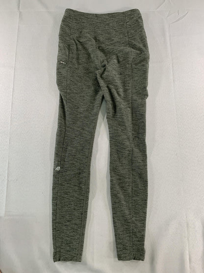 Eddie Bauer Pants Womens XS Gray High Rise Leggings Zip Pockets Stretch Athletic