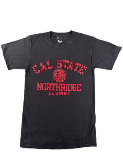 Champion Cal State Northridge Graphic Tee S Black Cotton Short Sleeve Shirt