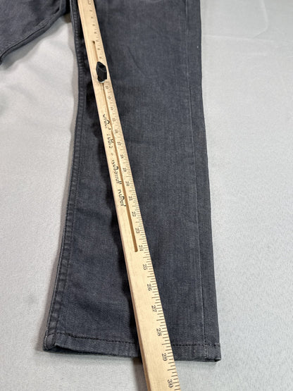 Levi's 511 Straight Leg Jeans 33 x 30 33x30 Gray Cotton Fit Denim Pants Made in