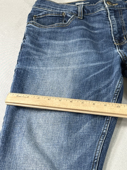 Goodfellow Co Straight Fit Jeans Mens 34Wx30L Blue Cotton Blend Leg Durable Slim