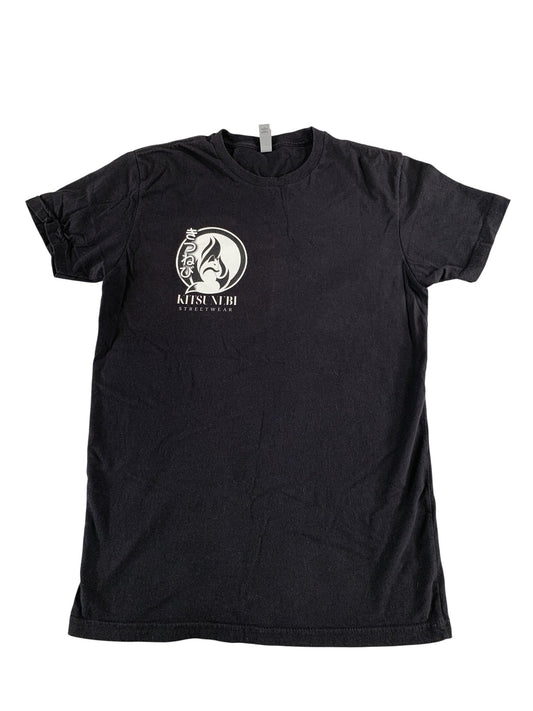Kitsunebi Shirt Mens Small Black Anime Science Graphic Tee Streetwear Fox Logo