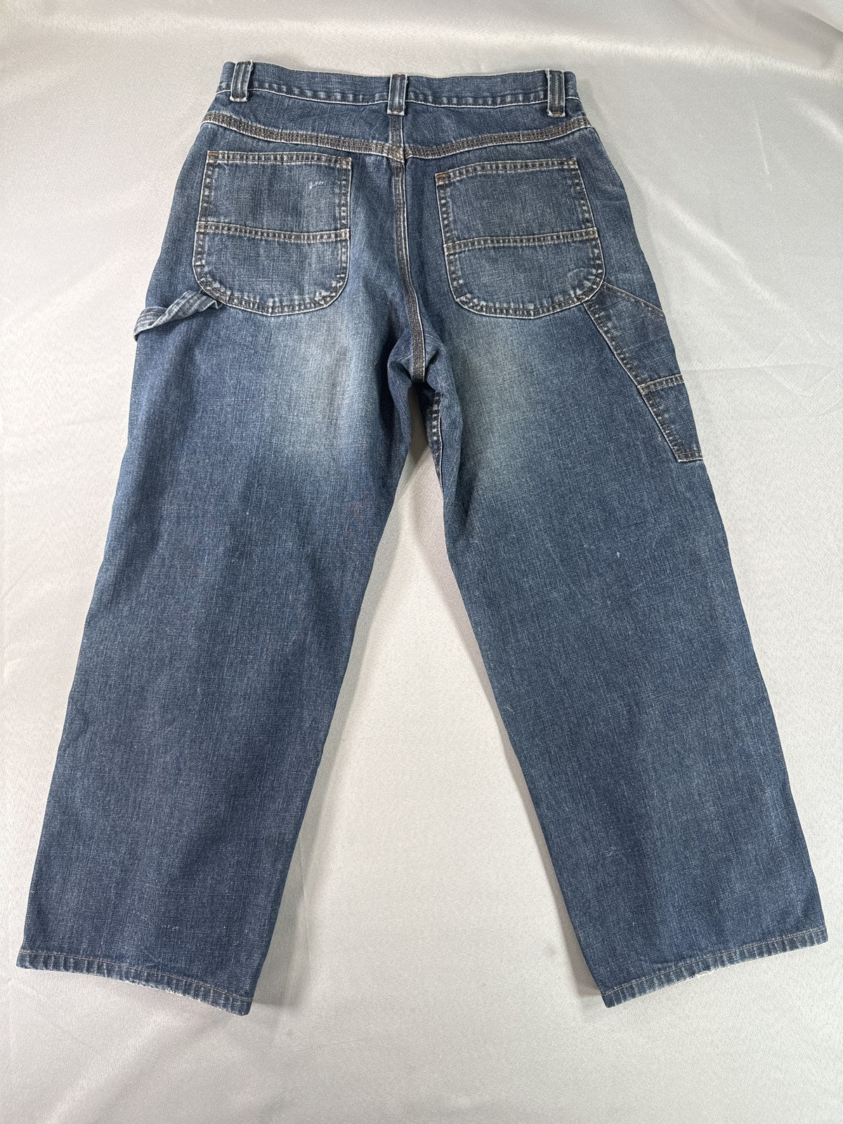Lee 291 265 Jeans 32x32 Blue Straight Leg Distressed Cotton Vintage Denim