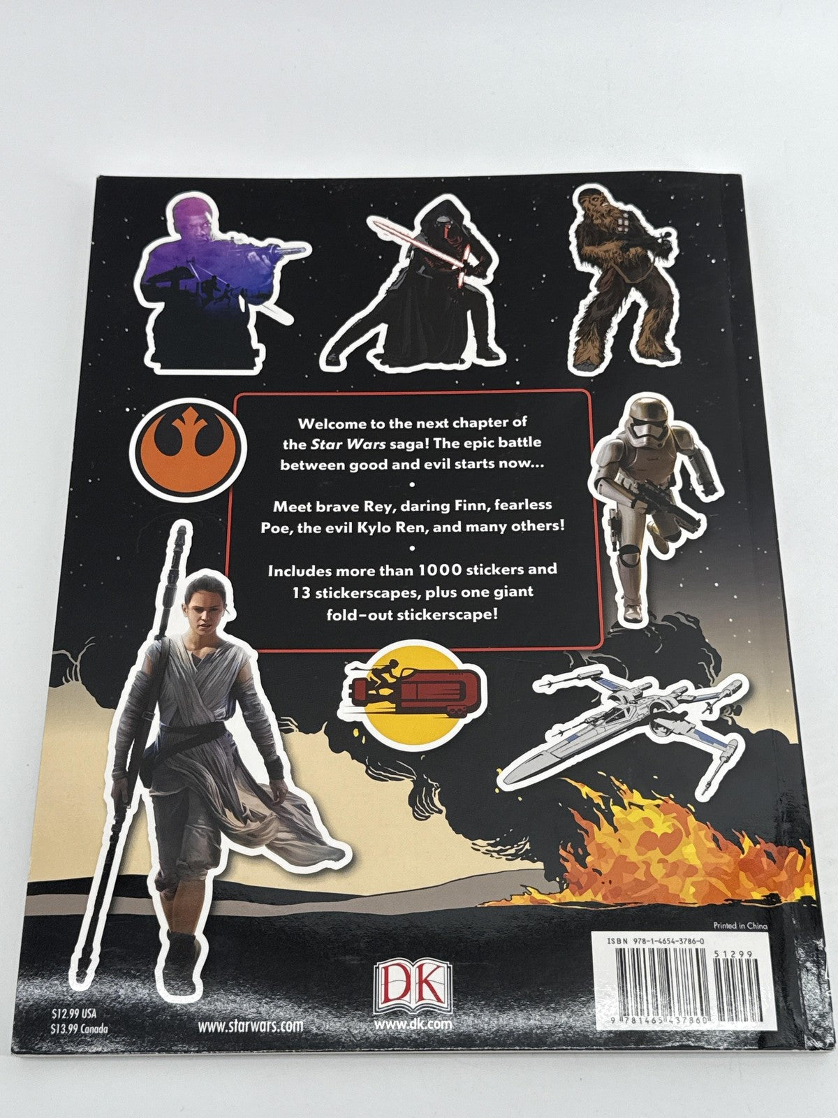 Star Wars Force Awakens Ultimate Sticker Collection Stickerscapes 2 Book Fun Pad